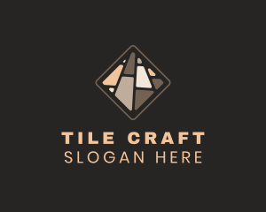 Floor Plank Tile logo design