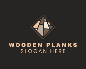 Floor Plank Tile logo design