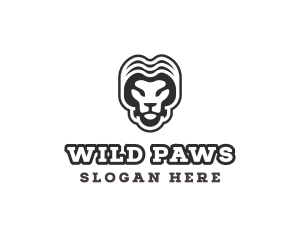 Wild Animal Lion logo design