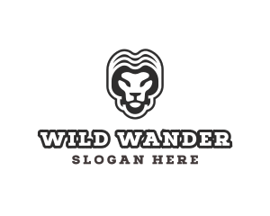 Wild Animal Lion logo design