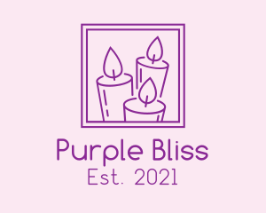 Purple - Purple Candle Frame logo design