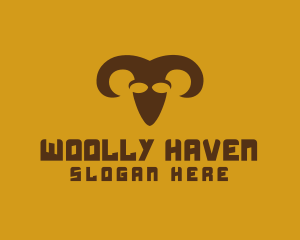 Sheep - Animal Ram Wildlife logo design