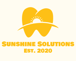 Yellow Sun Tooth logo design