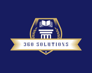 Learning Academy Book School logo design