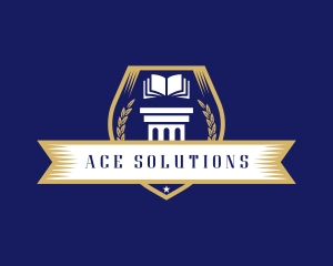 Learning Academy Book School logo design