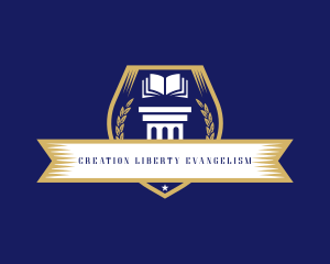 Learning Academy Book School logo design