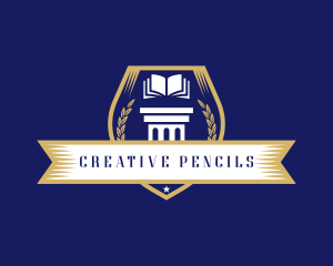 Learning Academy Book School logo design