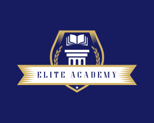 Academy - Learning Academy Book logo design