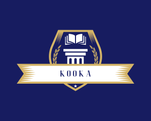 Learning Academy Book School logo design