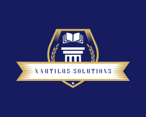 Learning Academy Book School logo design