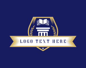 Academy - Learning Academy Book logo design