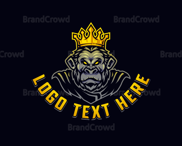 Monkey Crown Gorilla Logo