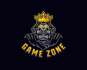 Monkey Crown Gorilla logo design