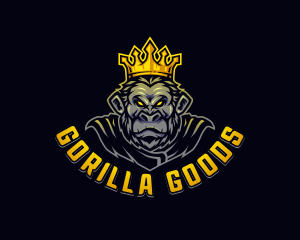 Monkey Crown Gorilla logo design