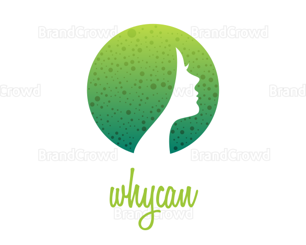 Round Dotted Female Logo