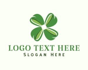 Cloverleaf - Organic Florist Garden logo design