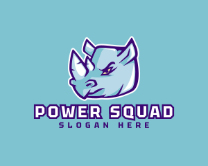 Heavy Rhino Squad logo design
