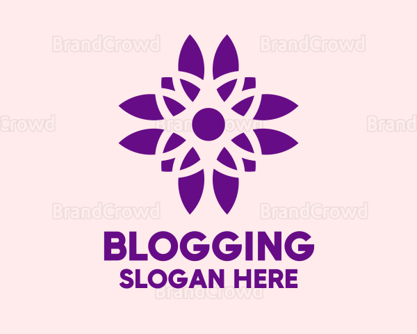 Purple Pretty Flower Logo