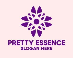 Pretty - Purple Pretty Flower logo design