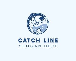 Hook - Fishery Hook Fishing logo design