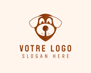 Dog Location Pin Logo