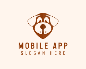 Dog Location Pin Logo