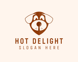 Dog Location Pin logo design