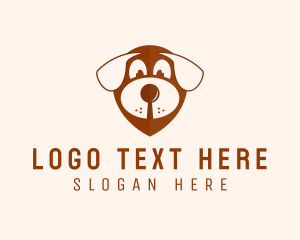 Dog Location Pin Logo