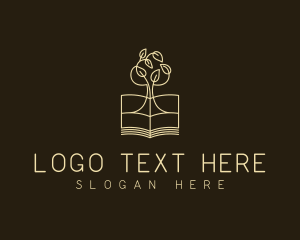 Bible Study - Academic Book Tree logo design