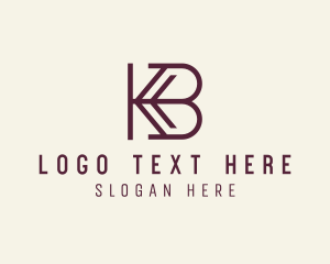 Letter UN - Company Agency Letter KB logo design