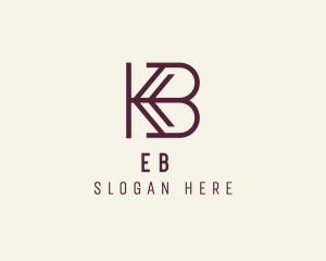 Professional - Company Agency Letter KB logo design