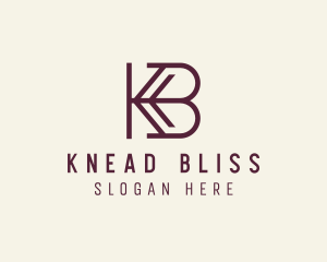 Company Agency Letter KB logo design