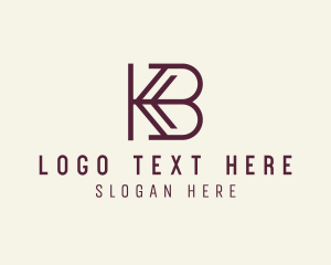 Letter De - Company Agency Letter KB logo design