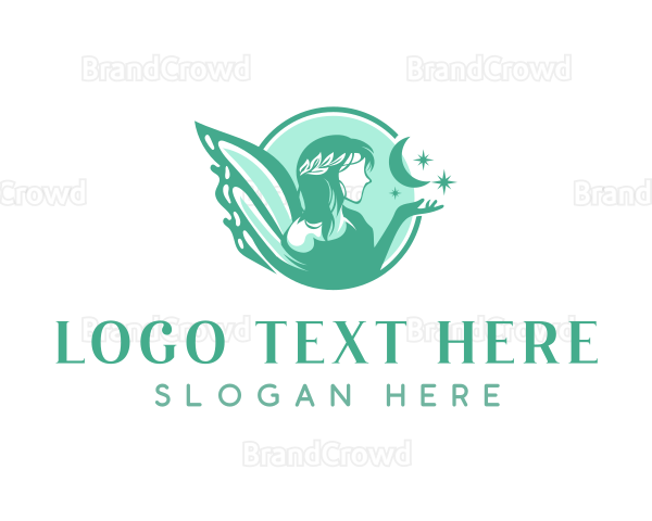 Mythical Fairy Goddess Logo