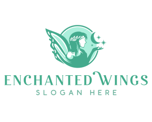 Fairy - Mythical Fairy Goddess logo design