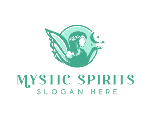 Mythical Fairy Goddess logo design