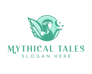 Mythical Fairy Goddess logo design
