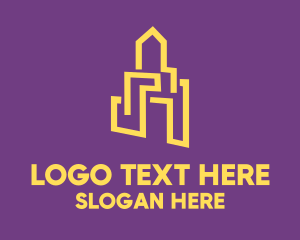 Silicon Alley - City Construction Building logo design