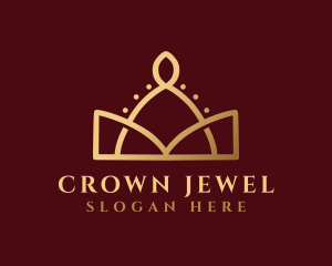 Gold Regal Crown logo design