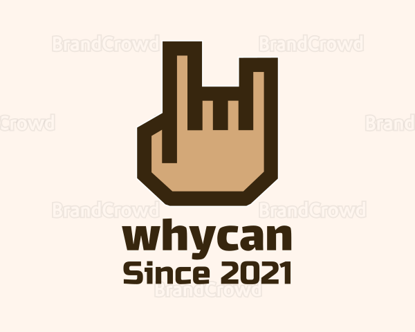 Rockstar Hand Symbol Logo