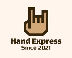 Sign Language - Rockstar Hand Symbol logo design