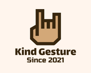 Gesture - Rockstar Hand Symbol logo design