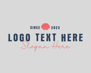 Shop - Hipster Simple Shell logo design