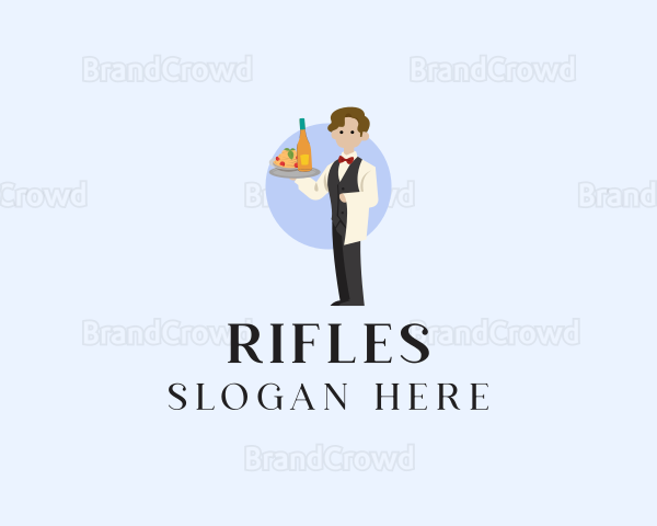 Restaurant Formal Waiter Logo