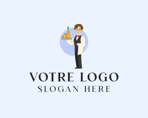 Restaurant - Restaurant Formal Waiter logo design