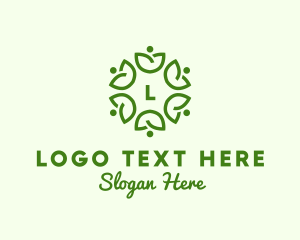 Natural - Community Nature Leaf Farm logo design