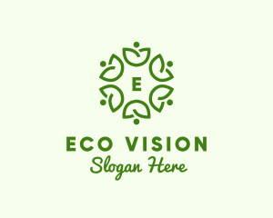 Community Nature Leaf Farm logo design