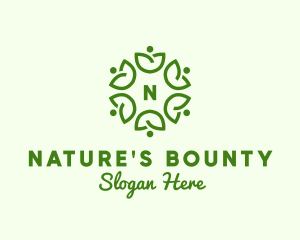 Community Nature Leaf Farm logo design