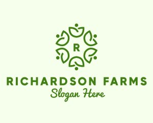 Community Nature Leaf Farm logo design