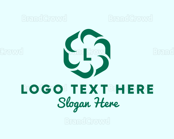 Hexagon Flower Beauty Spa Logo